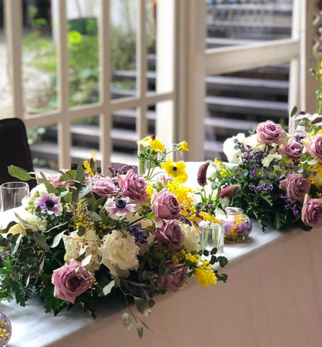 テーブルアレンジ